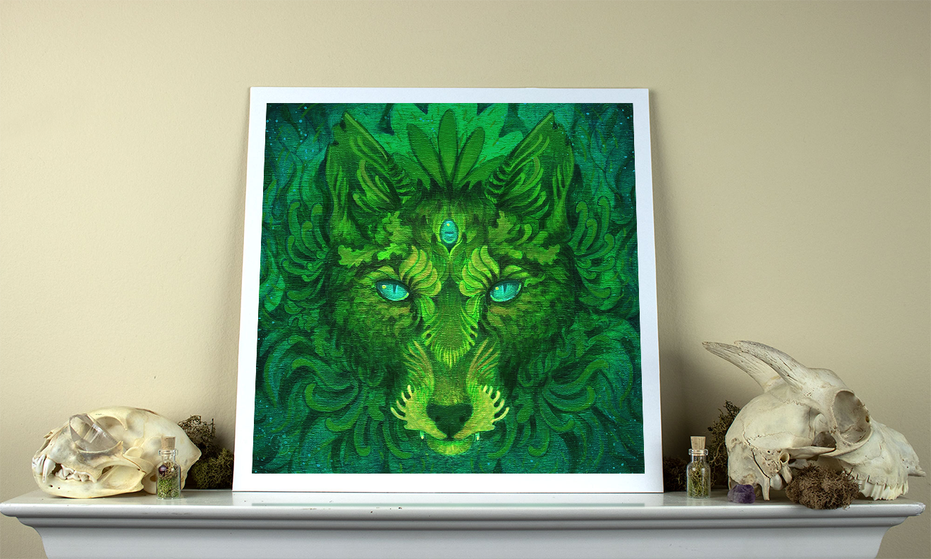 Viridian Fox Prints — Skullgarden